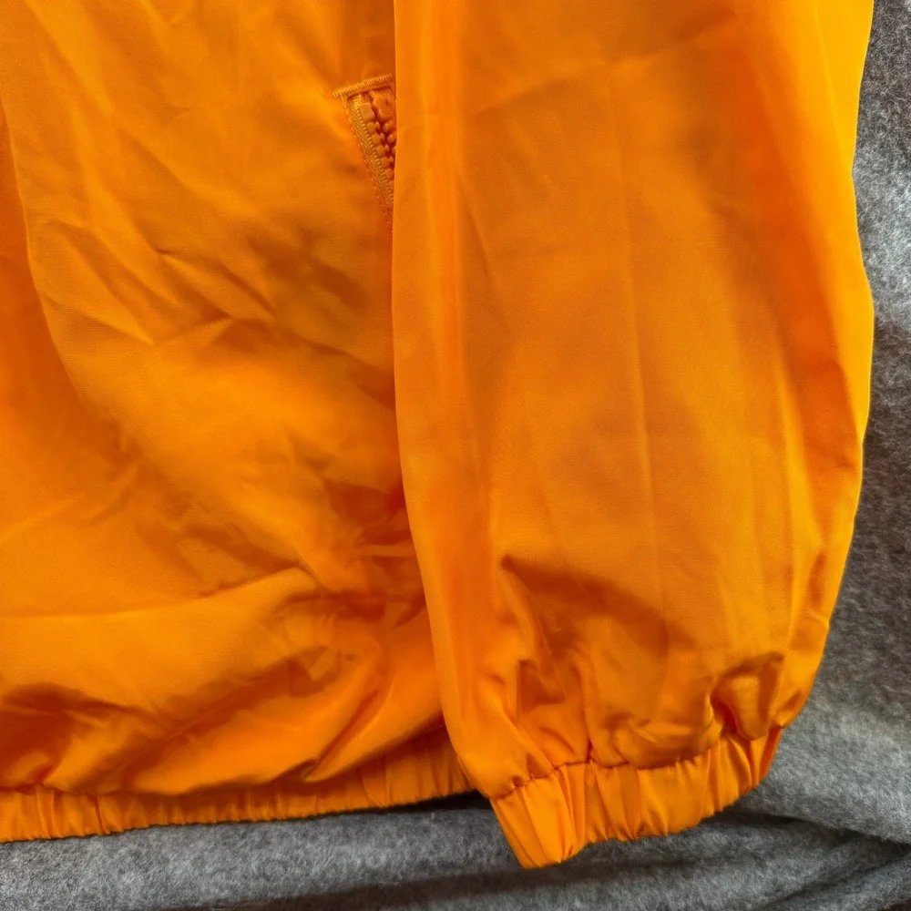 Disney Windbreaker Jacket Unisex XL Orange Mickey & Friends Embroidered Zip Up - Picture 11 of 16